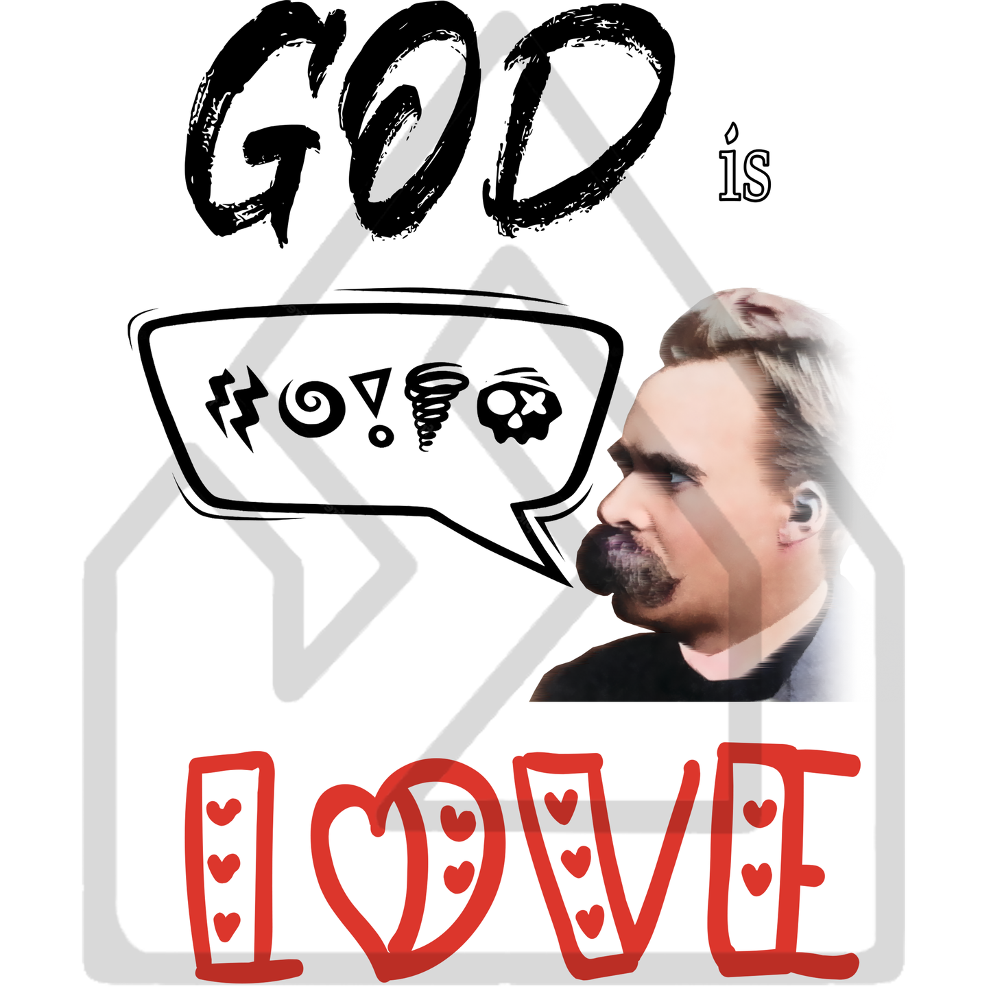 Windows Booksellers – Nietzsche, God is Love